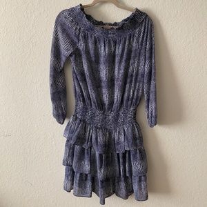 Michael Kors Printed Ruffled Dress